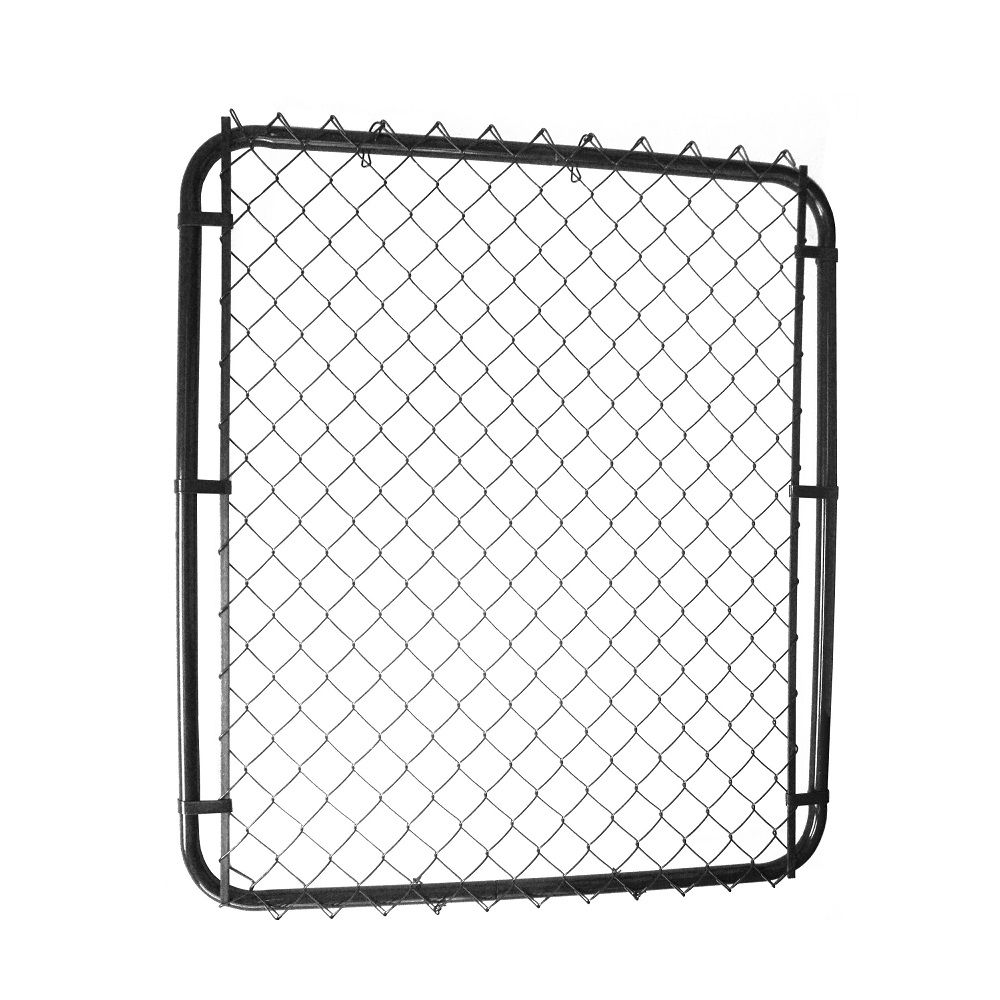 Master Halco 42"op x 60"h Black Gate with 1 1/2" Black Chain Link The