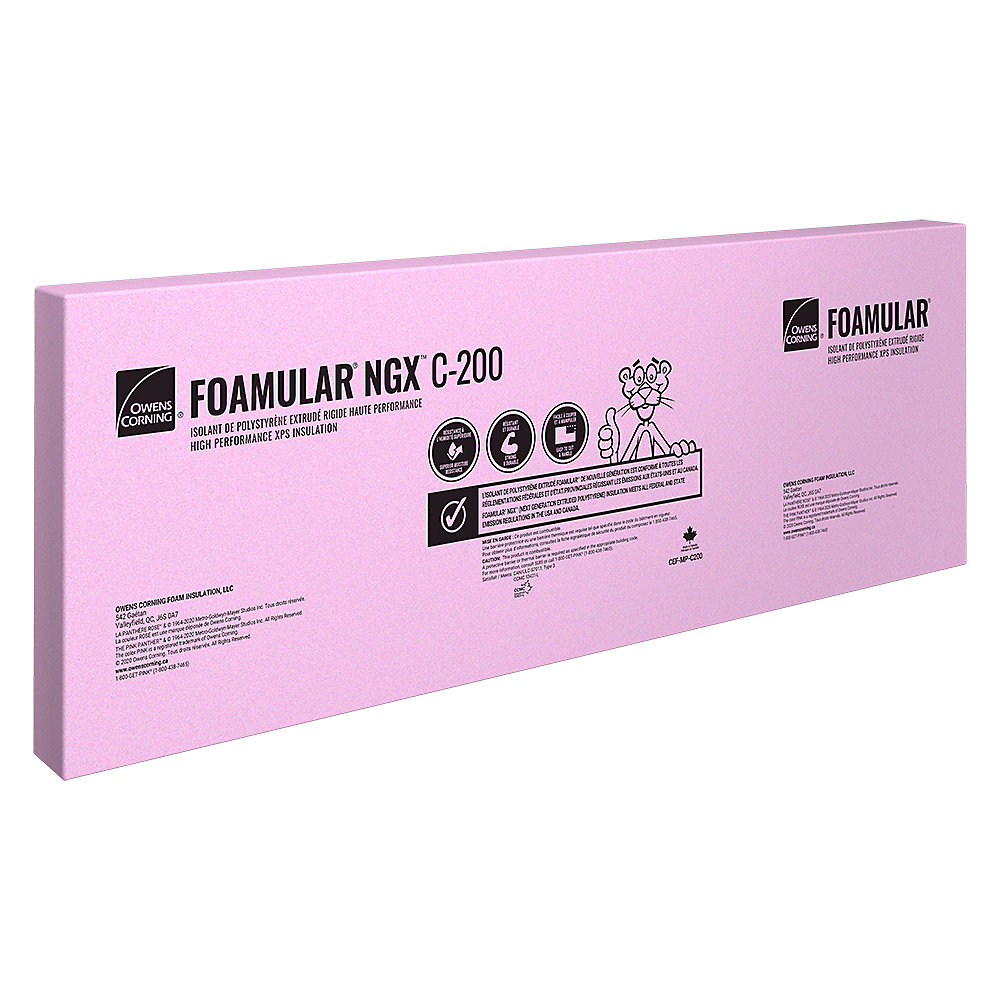 Owens Corning FOAMULAR C200 Extruded Polystyrene Rigid Insulation 24