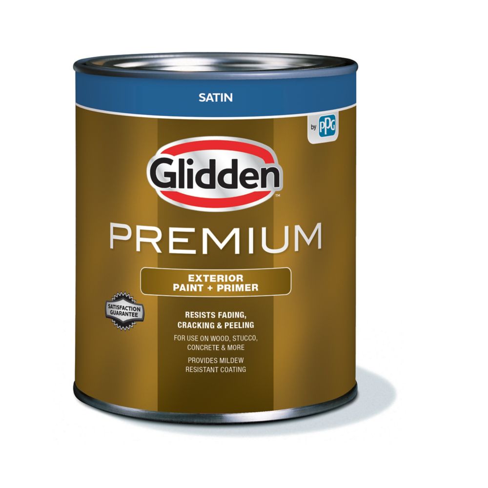 Peinture d'extérieur CIL Premium fini satiné Base accent, 850 mL