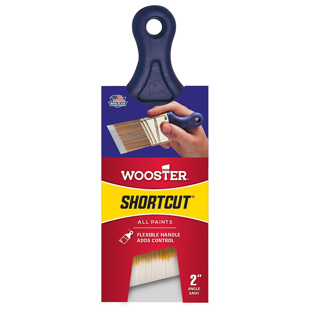 Wooster 50mm (2inch) Polyester Angle Sash Shortcut Brush The Home Depot Canada