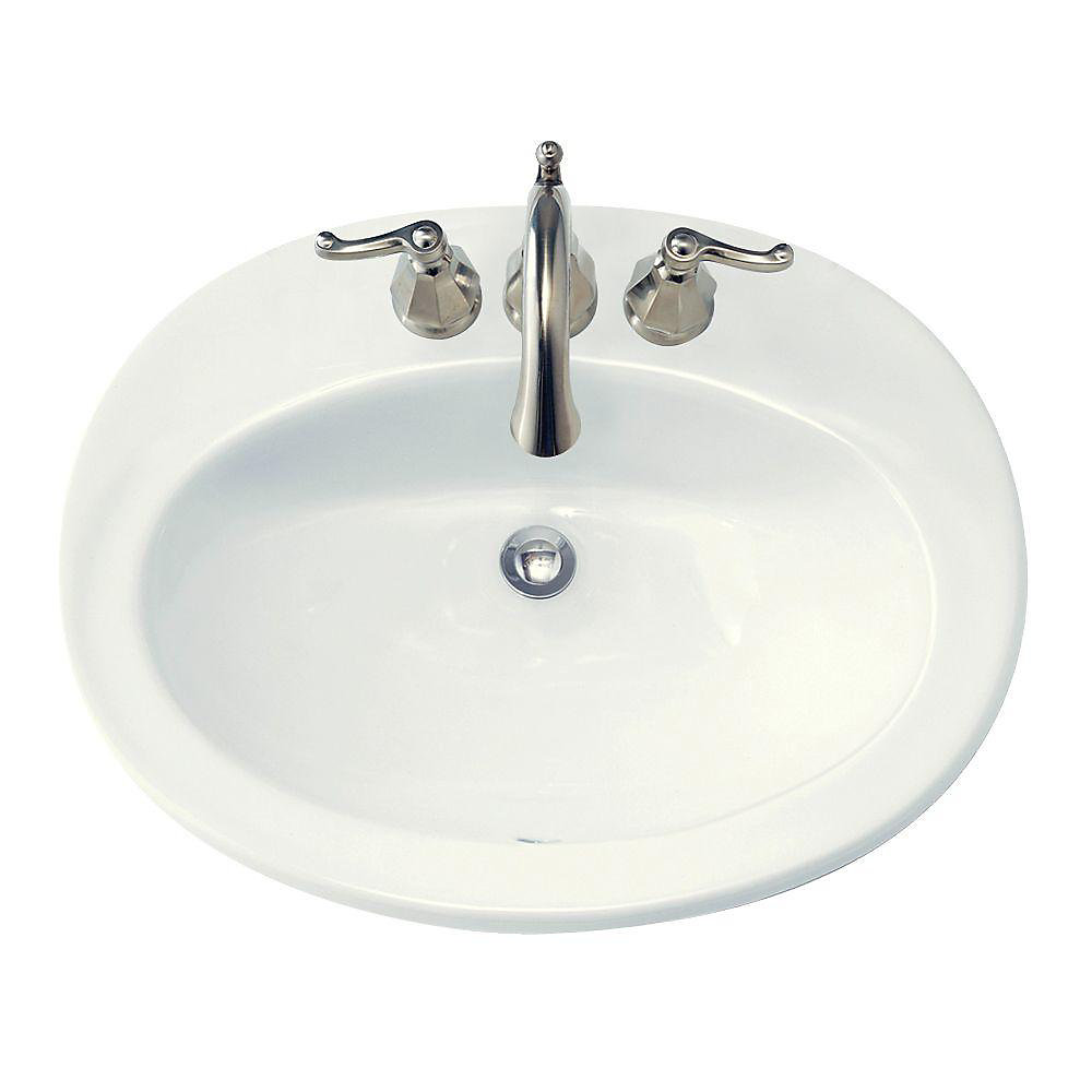 Piazza Bathroom Sink With 4 Inch Centres
