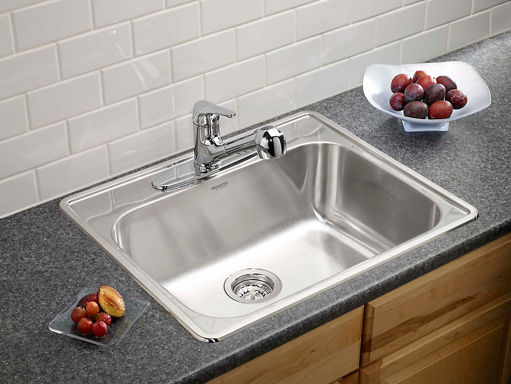 15 top mount kitchen sink