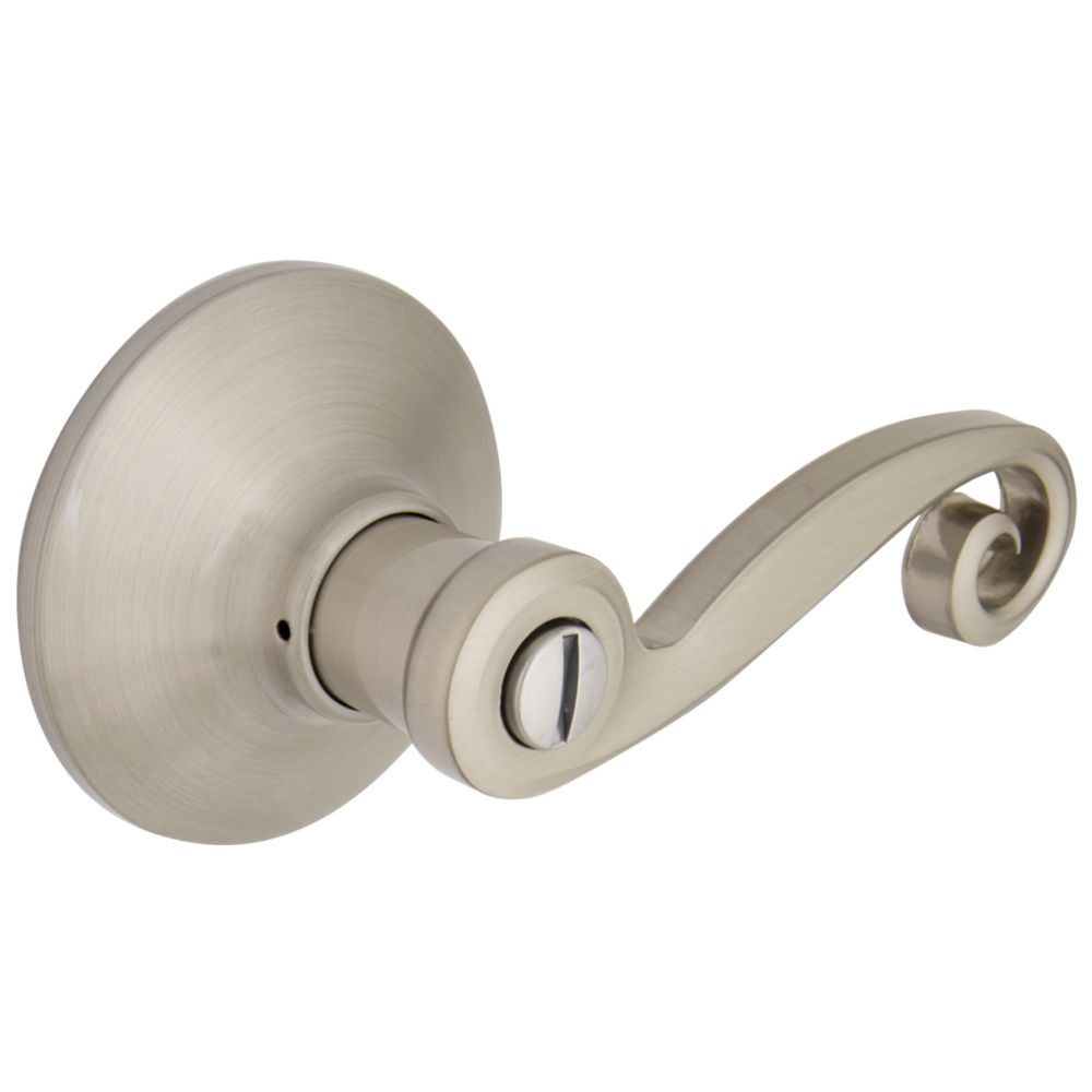 Defiant Savannah Satin Nickel Privacy Door Lever The Home Depot Canada
