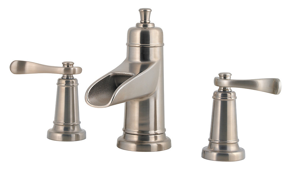 Pfister Ashfield Widespread 8 Inch 2 Lever Low Arc