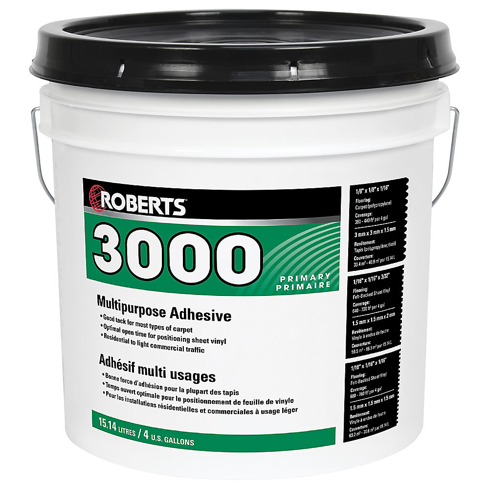 Roberts 3000, 15L MultiPurpose Carpet and Sheet Vinyl Adhesive and