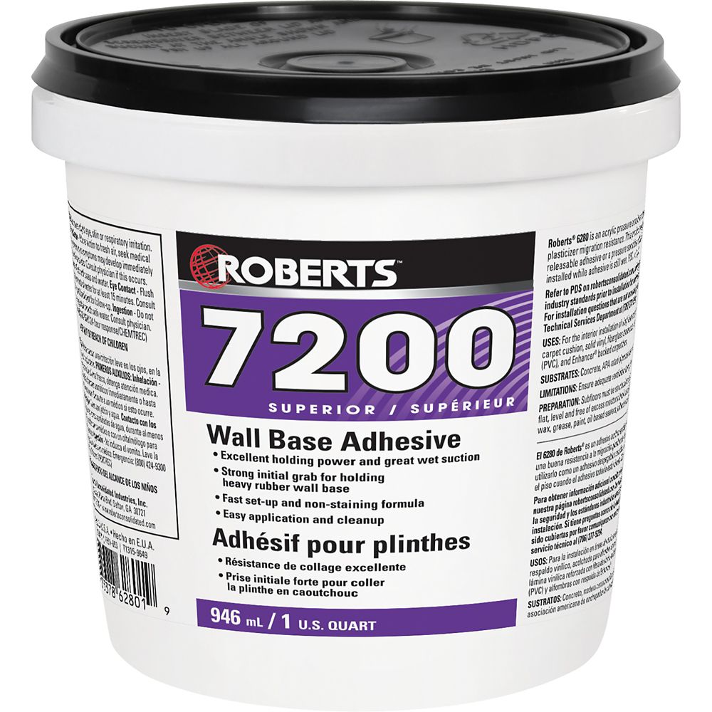 Roberts 7200, 946mL Wall Base Adhesive, Superior Grade The Home Depot
