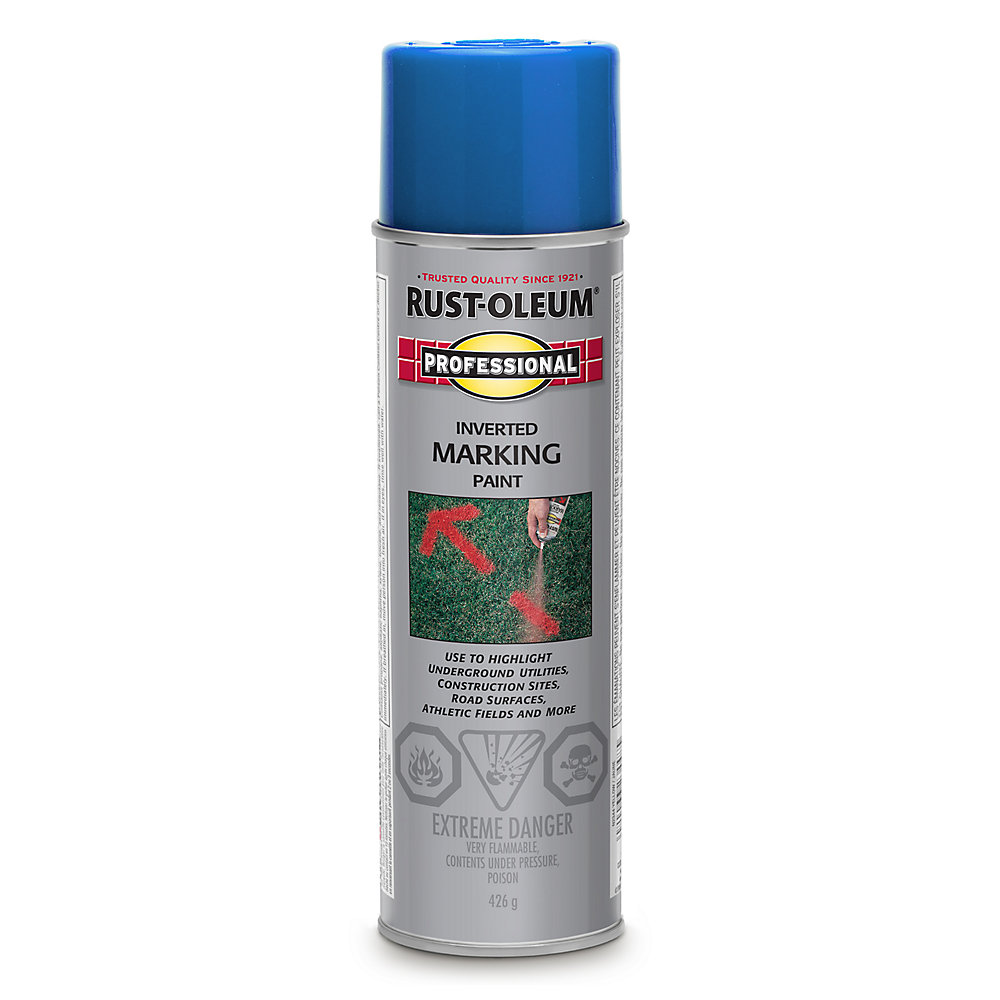 Inverted Marking Paint In Caution Blue, 426 G Aerosol