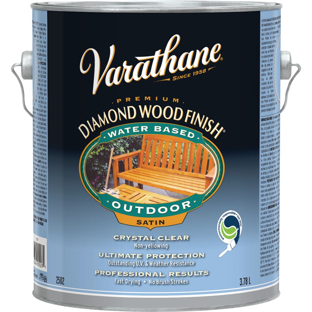 Varathane Diamond Wood Finish Outdoor (Water, Satin) (3