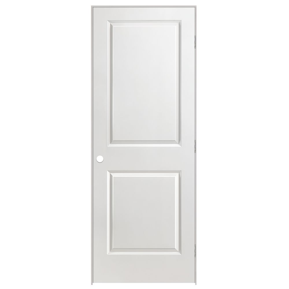 Masonite Bloc-porte lisse 2 panneaux 28 po x 80 po - À gauche | Home