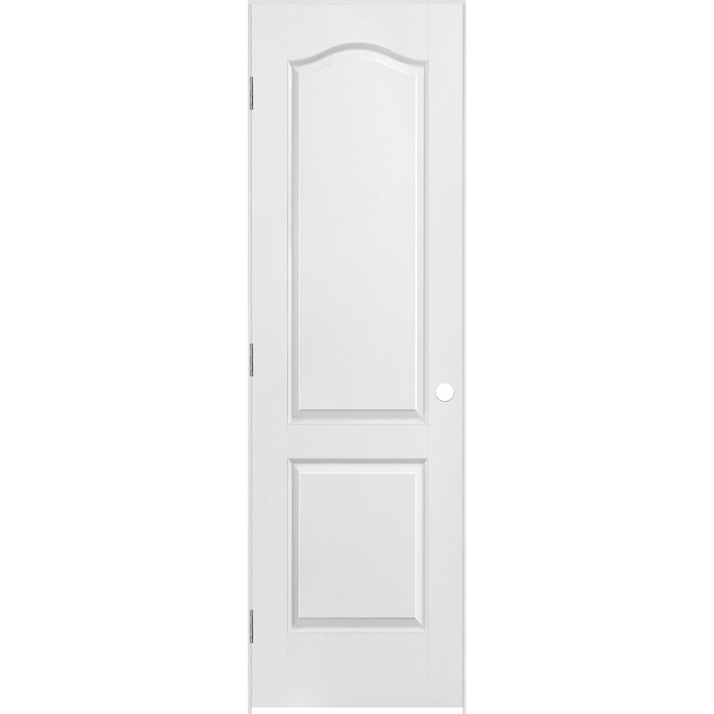 Masonite 24inch x 80inch Lefthand 2Panel Arch Top Textured Prehung