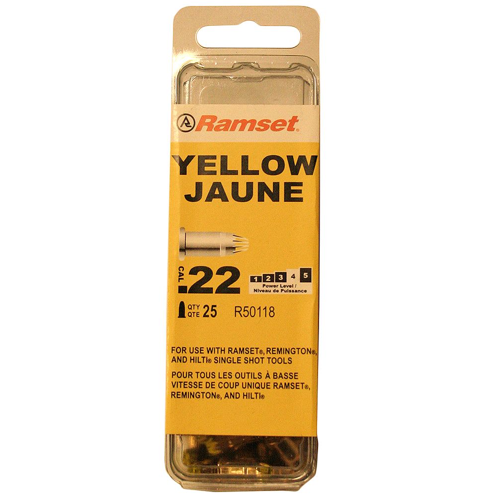 Ramset 22 Cal. Single Shot Yellow Load (25Pack) The Home Depot Canada
