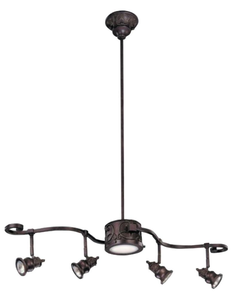 Hampton Bay Rail d'éclairage à 5 lampes Kara, fini bronze Hampton Bay Rail d'éclairage à 5 lampes Kara, fini bronze