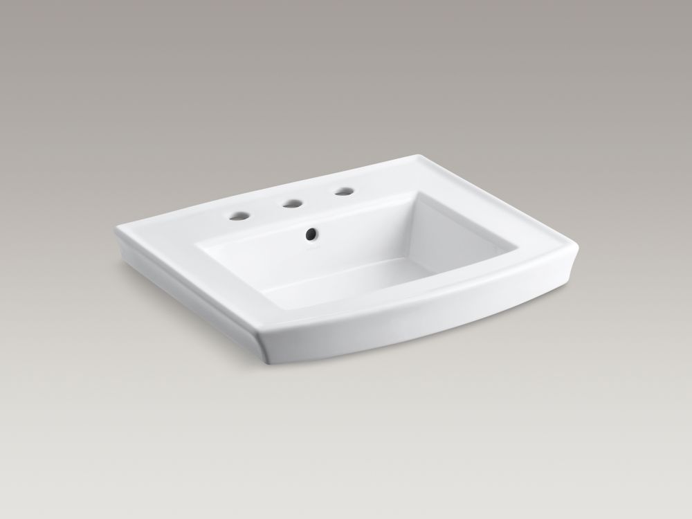 24 inch white bathroom sink