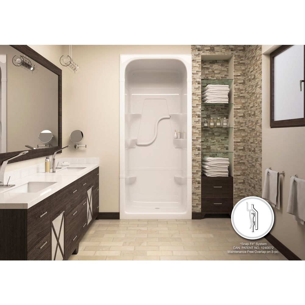 Mirolin Madison 36Inch 3Piece Shower Stall The Home Depot Canada