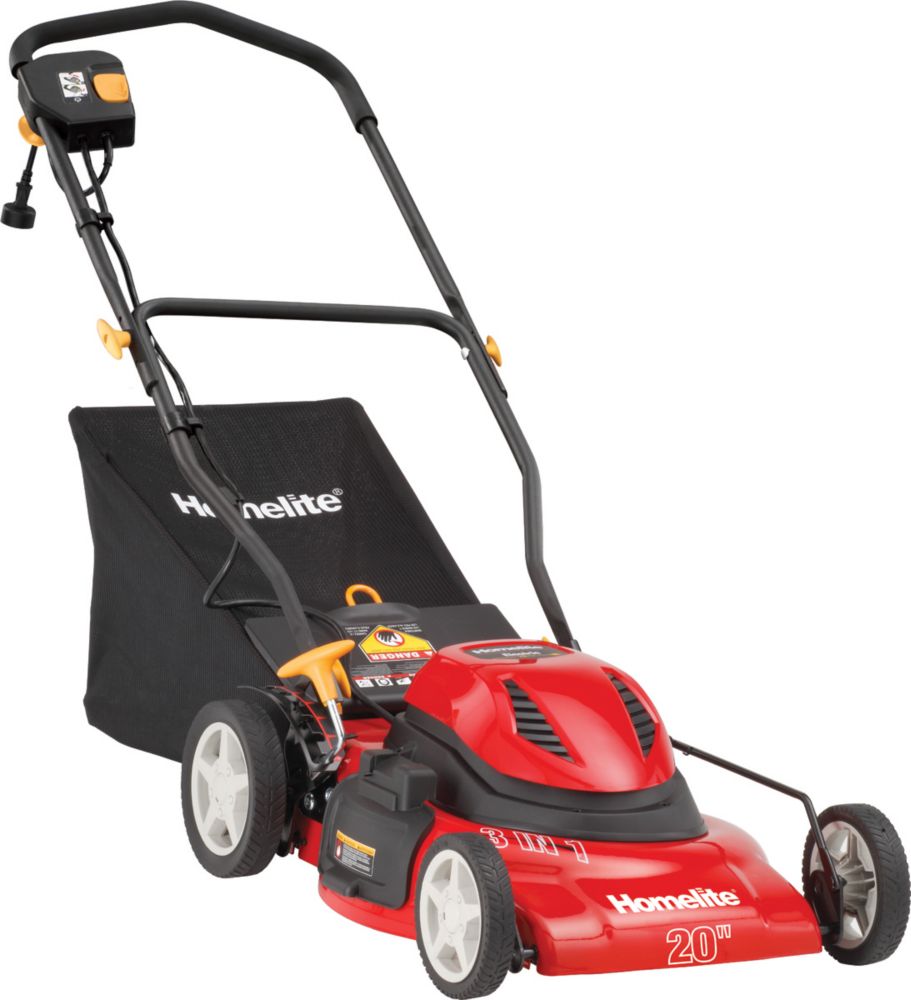 Homelite 20inch Corded Electric Mower The Home Depot Canada