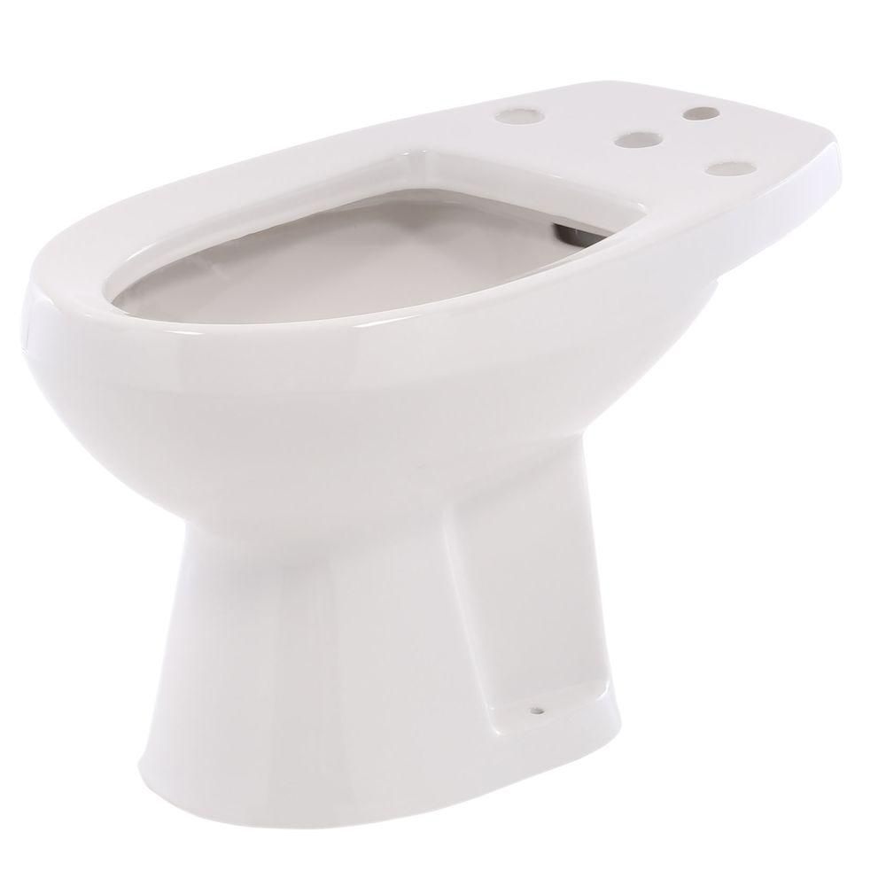 American Standard Cadet Round Bidet For Deck Mounted Fitting In