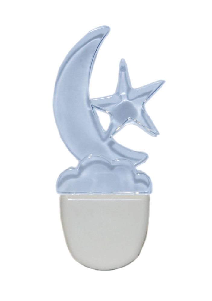 Atron Veilleuse de Lune Bleue et étoile DEL Atron Veilleuse de Lune Bleue et étoile DEL
