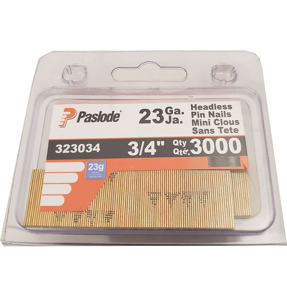 Paslode 23G 3/4 Inch Headless Pin Nail 3M The Home Depot Canada