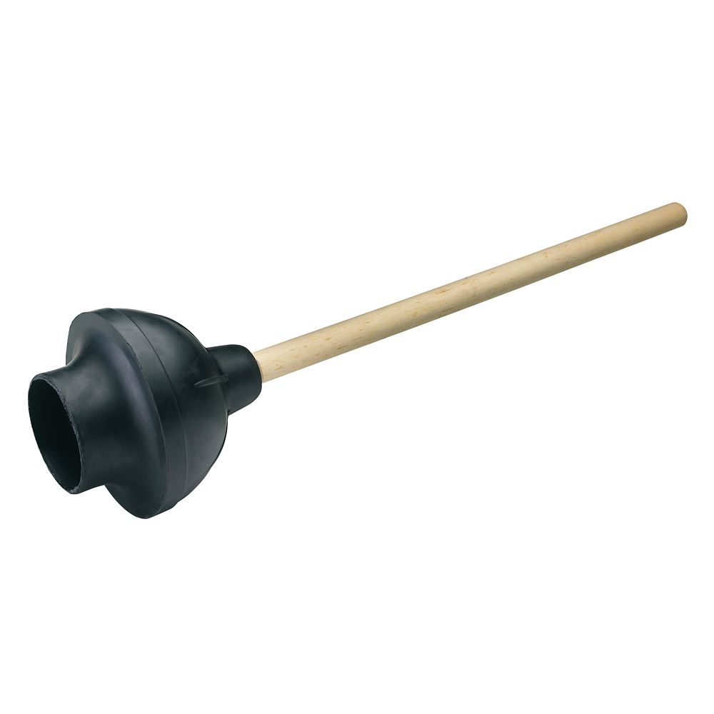 Moen 5 12 Inch Diameter Toilet Plunger With 18 Inch Wood Handle The