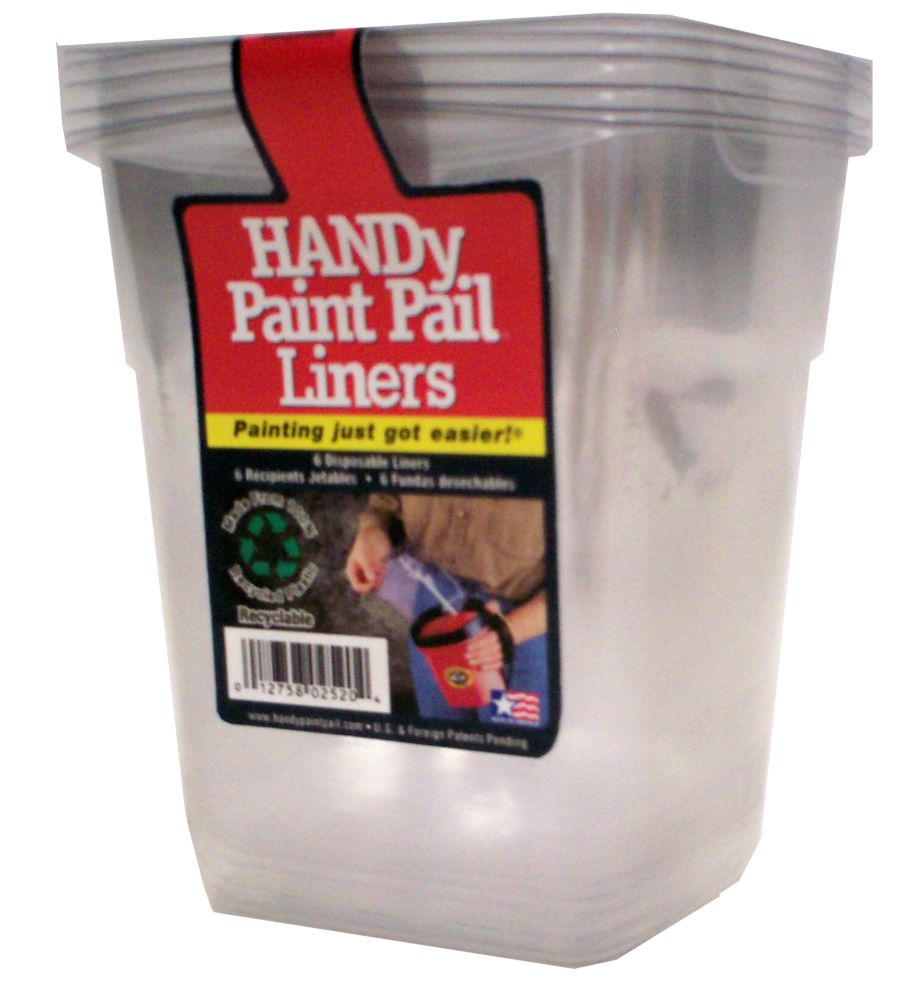 Bercom HANDY Paint Pail Liners (6-Pack) | The Home Depot ...