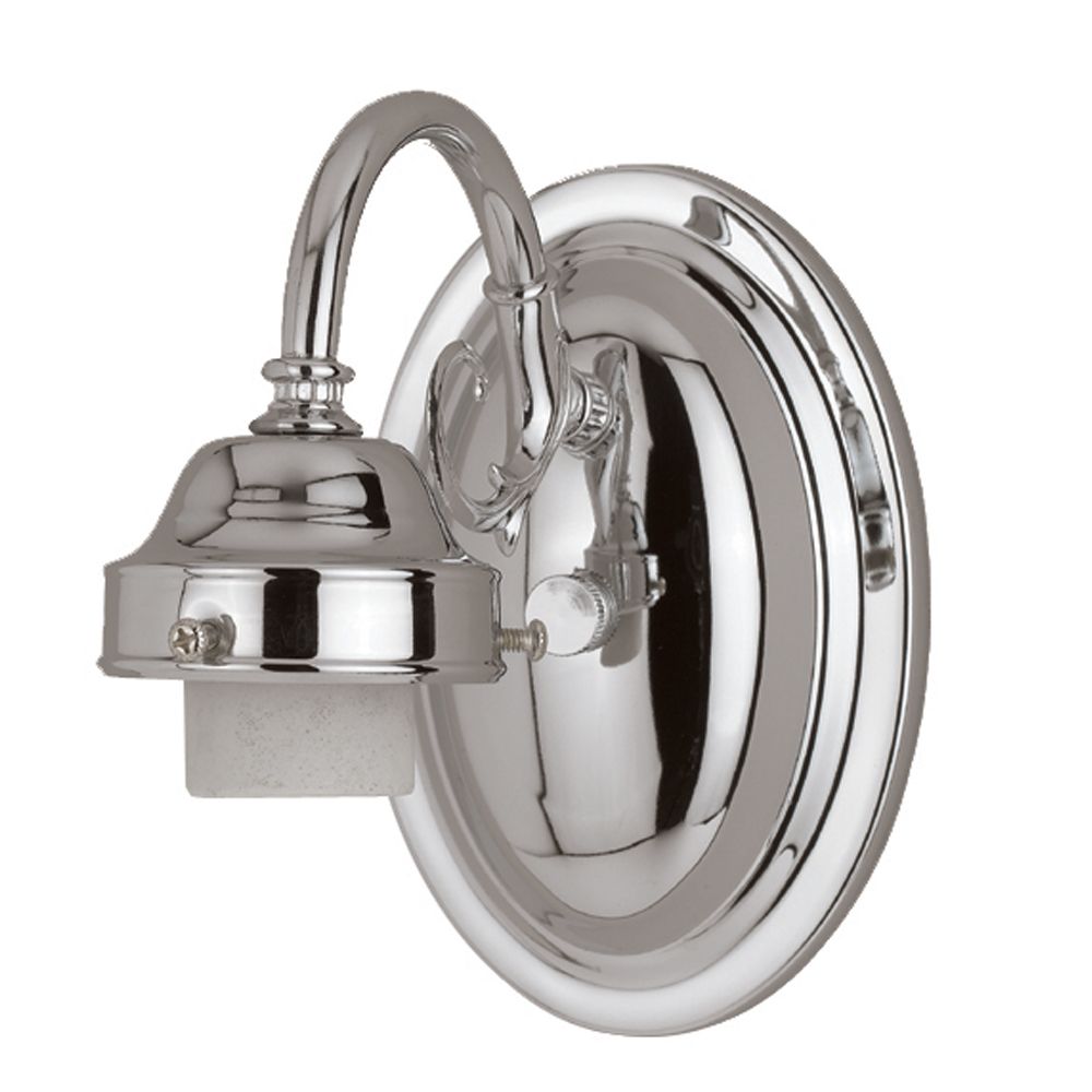 Shawson Lighting 6.25 In Bathroom Vanity Holder, Chrome Finish The