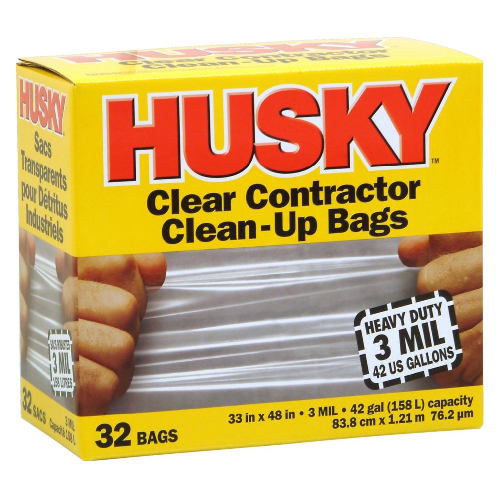 HUSKY Contractor CleanUp Bags The Home Depot Canada
