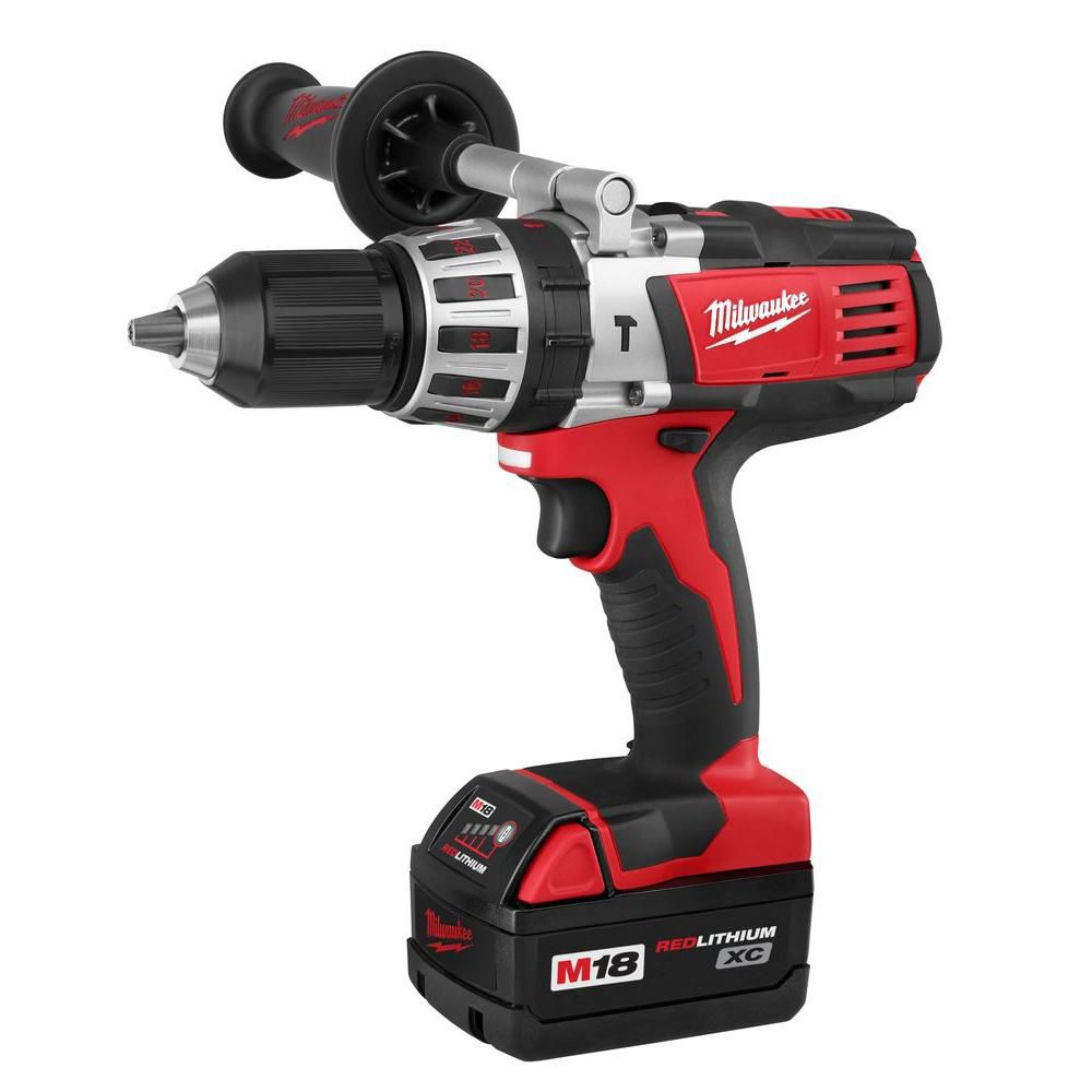 Milwaukee Tool 1/2-inch M18 Cordless Hammer Drill Driver ...