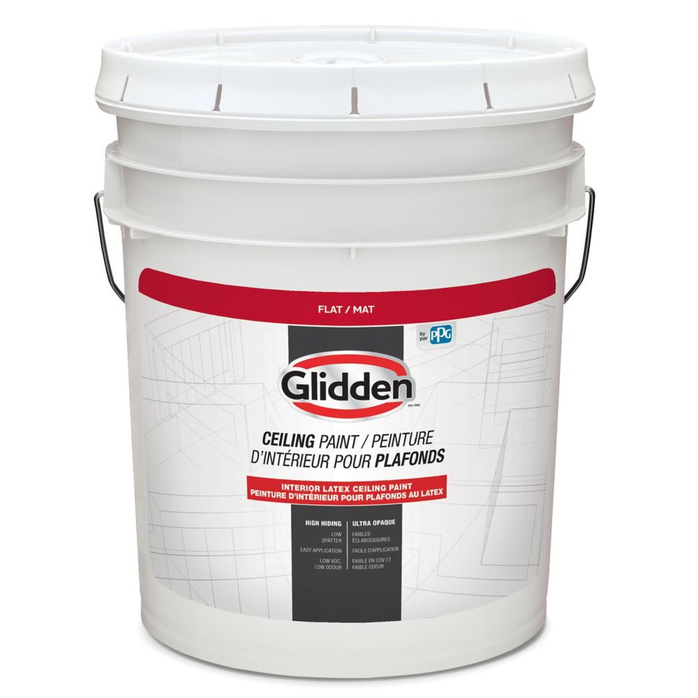 Glidden Interior Latex Ceiling Paint 18.5 L The Home Depot Canada