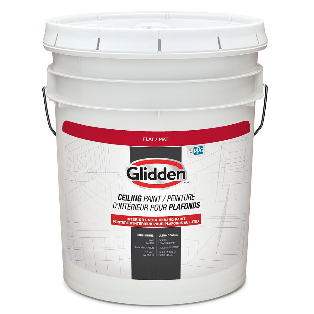 Glidden Interior Latex Ceiling Paint 18.5 L48150 The