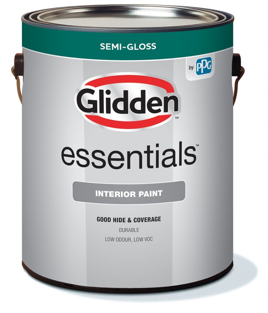 Glidden Essentials Interior Latex Semi Gloss Glidden Essentials Interior Latex Semi Gloss Accent Base 3 40l