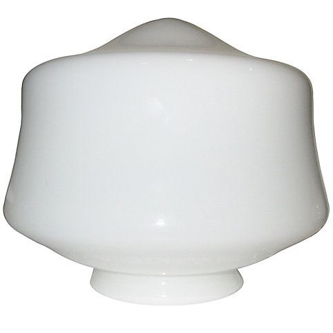 shawson lighting 7 5 in schoolhouse glass white finish the home