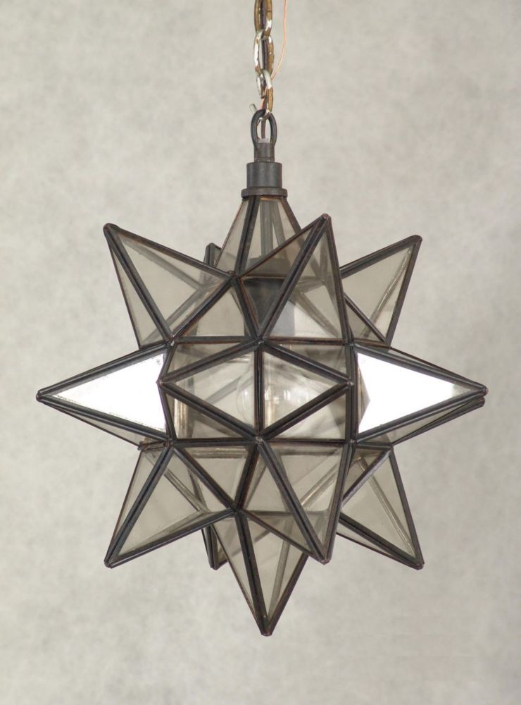 Hampton Bay Moravian Star Collection 1 Light Pendant The Home Depot