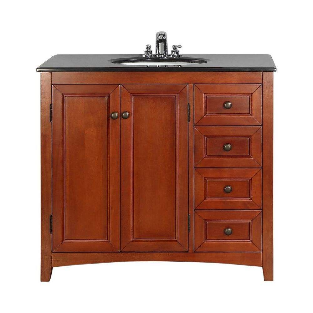 Simpli Home Yorkville 36inch W 3Drawer Vanity The Home