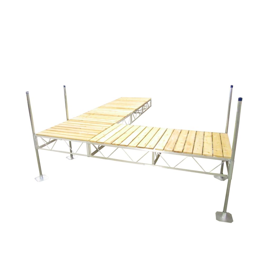 Patriot Docks 40 ft. Lateral Dock with Cedar Decking The Home Depot