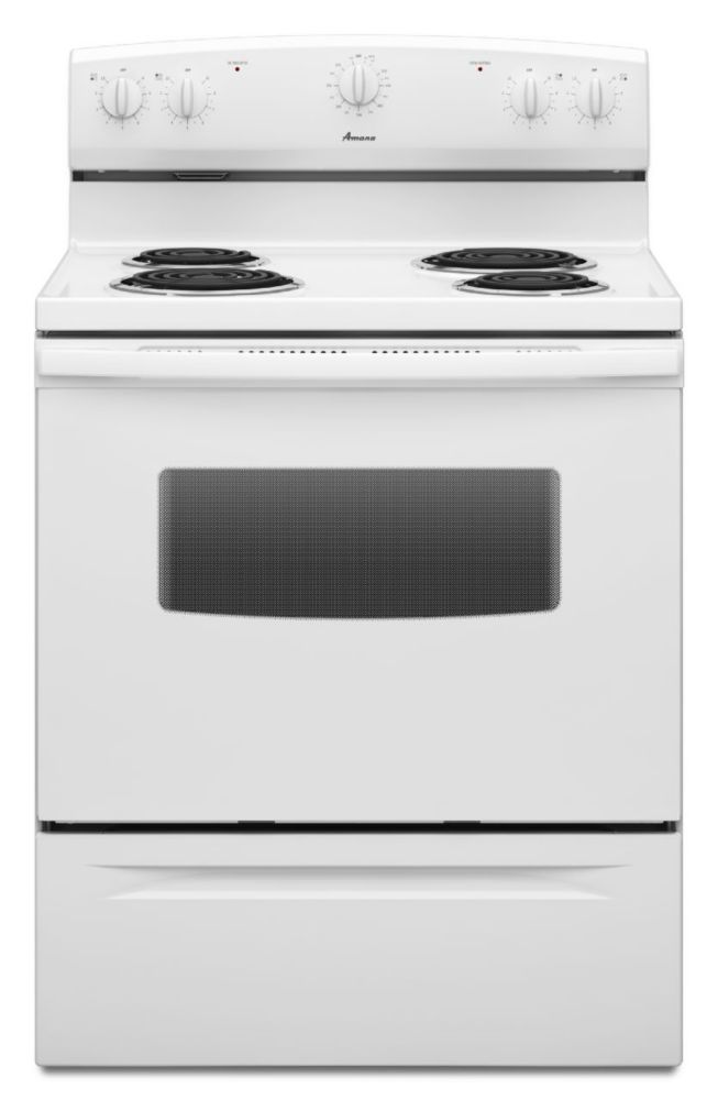 Amana 4.8 cu. ft. FreeStanding Electric Range in White The Home