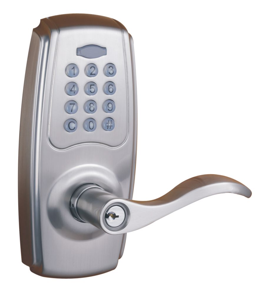 Defiant Satin Nickel Electronic Keypad Lever The Home Depot Canada 3921