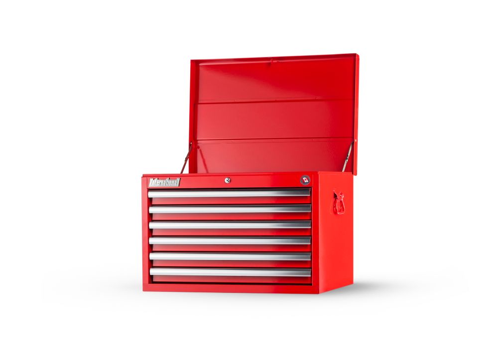 Milwaukee Tool 46-inch 8-Drawer Top Chest in Red and Black | The Home