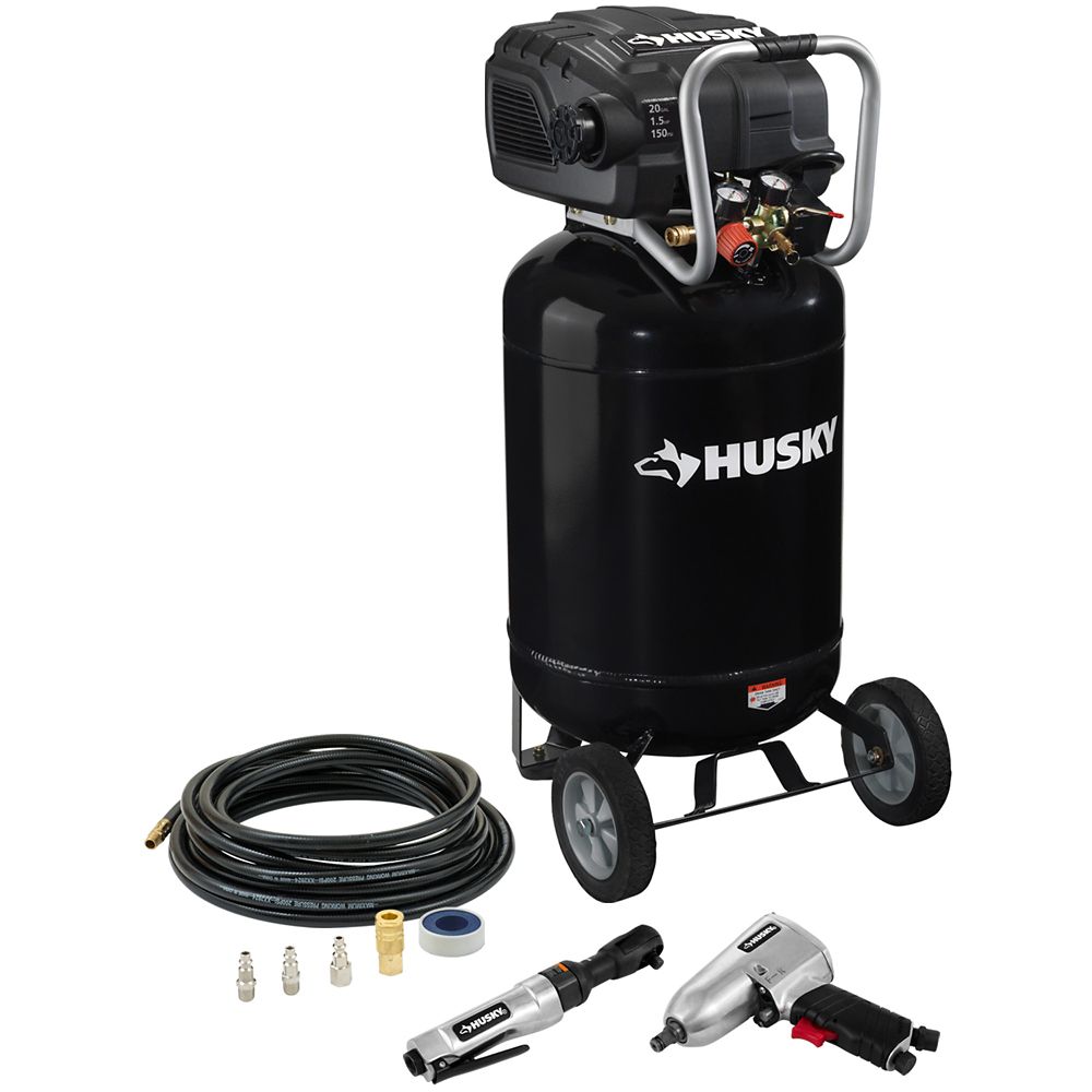 HUSKY (20 Gal.) Compressor With Tools The Home Depot Canada