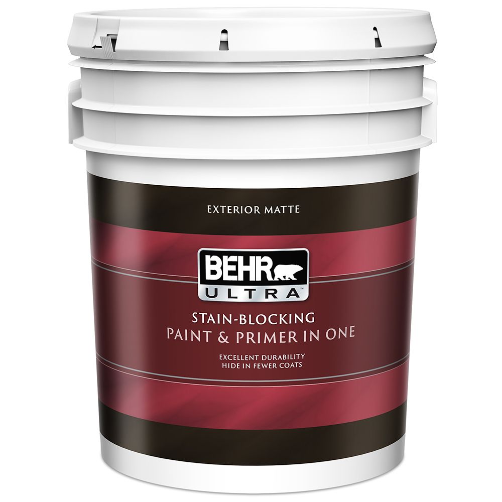 Behr Premium Plus Ultra Exterior Paint & Primer in One, Flat - Medium ...