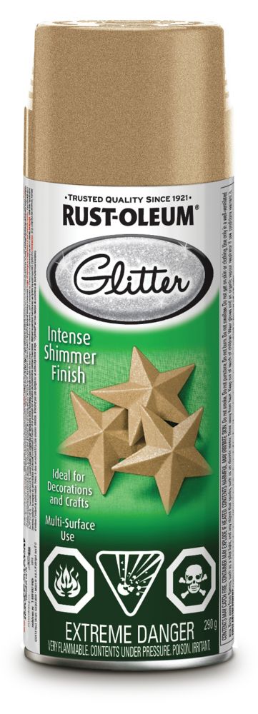 Rust Oleum Specialty Glitter Paint In Gold 290 G Aerosol The Home   P 1000655928 