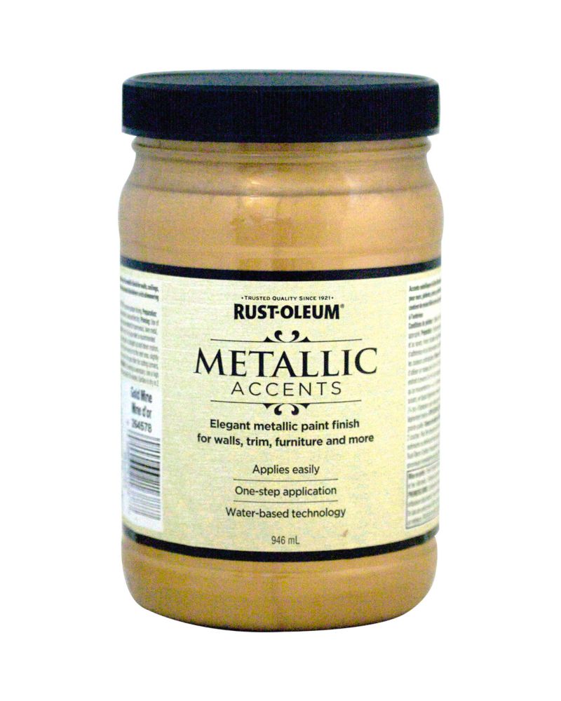 Rustoleum Metallic Accents Gold Mine The Home Depot Canada