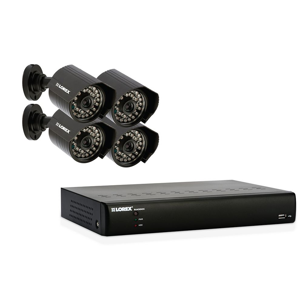 LOREX Vantage LH014501C4F ECO Blackbox 4 Channel Security Camera System with Indoor and Ou