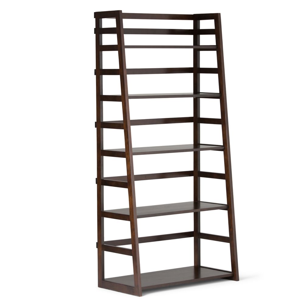 Simpli Home 30 Inch X 63 Inch X 16 Inch Solid Wood Ladder