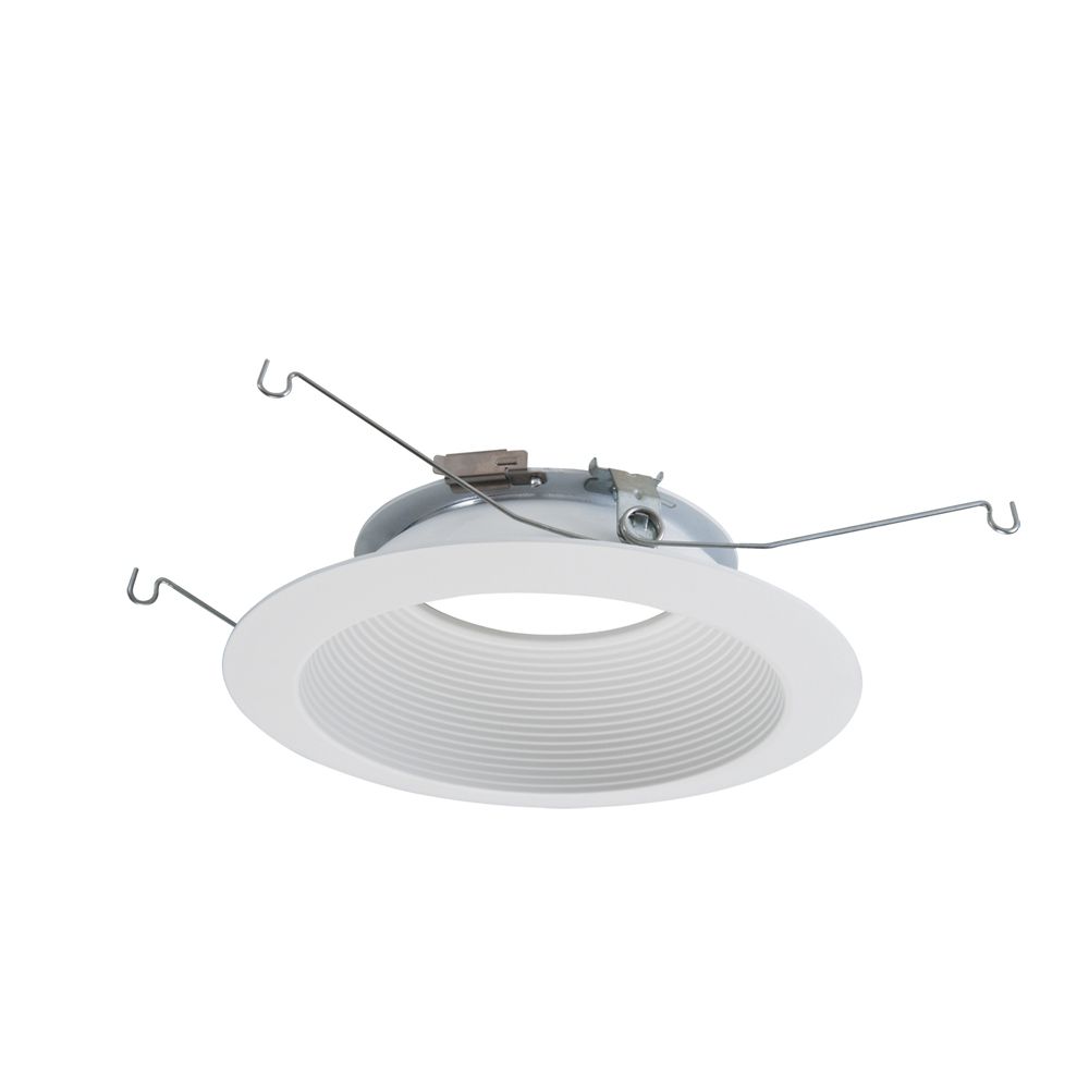 Halo 6inch LED Downlight Trim, Specular Clear with White Trim Ring