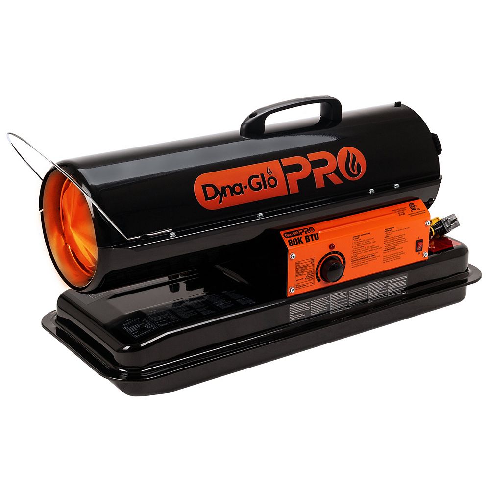 DynaGlo Pro 80K BTU Kerosene Forced Air Heater The Home Depot Canada