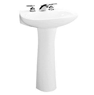 Maximo Pedestal Vessel Sink In White