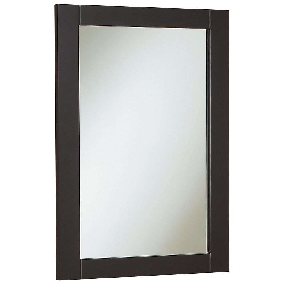 Magick Woods 18inch Eurostone Shakerstyle Mirror Dark Chocolate