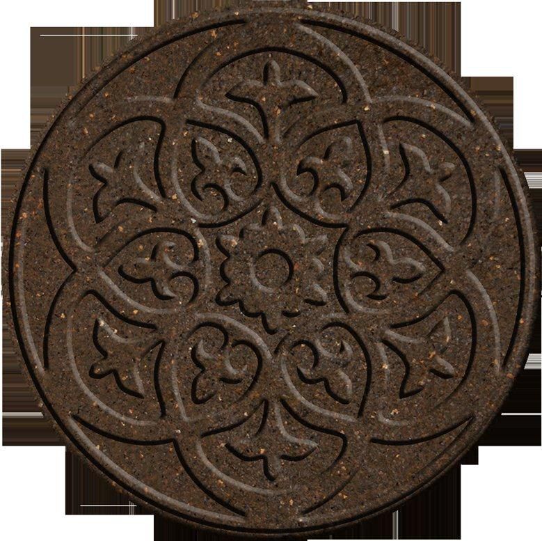 UPC 066296058934 product image for 18 Inch Round SCROLL EARTH Stepping Stone | upcitemdb.com