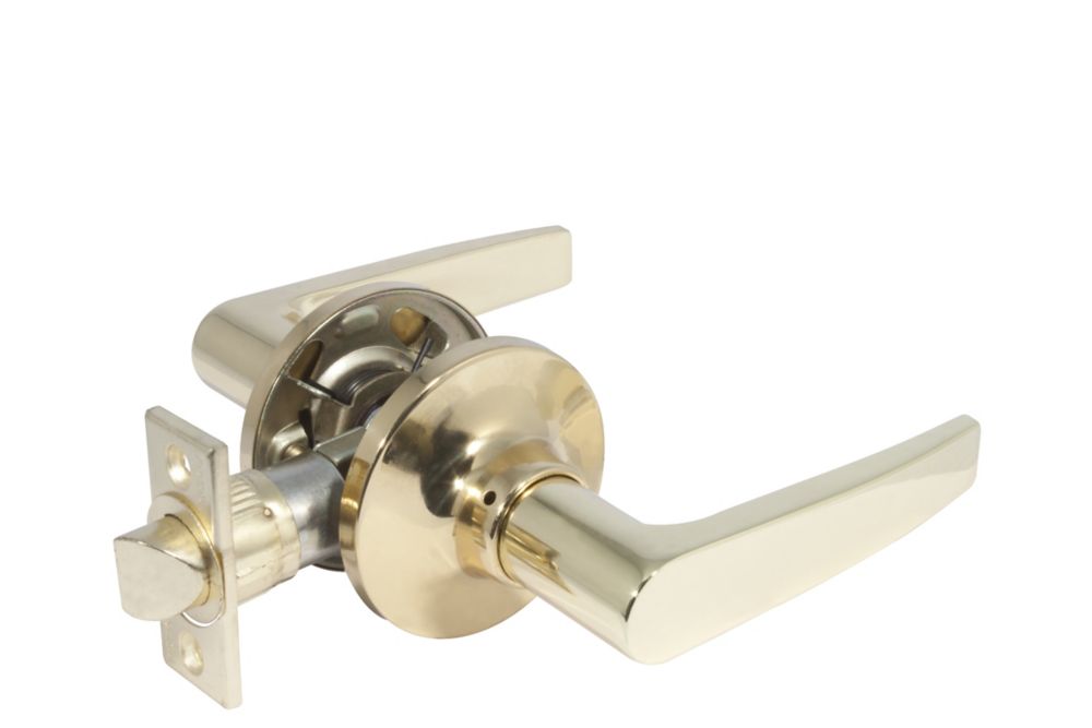 Olympic Passage Polish Brass Door Lever The Home Depot Canada