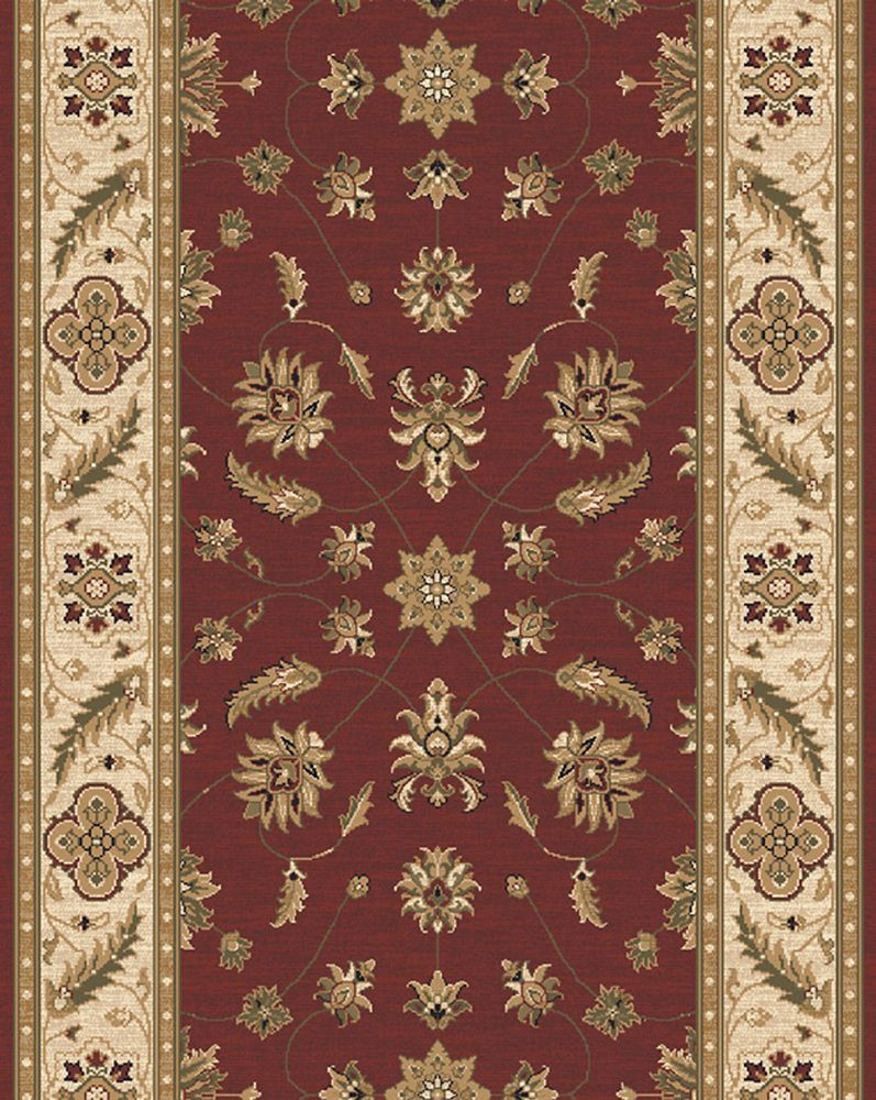 Multy Home Kazmir Crimson Carpet Runner 26 in x Custom Length (Price